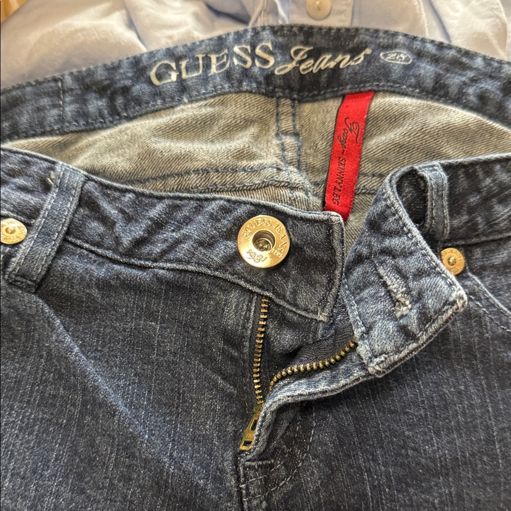 GUESS High Rise Dark Blue Jeans